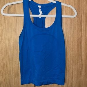 Lululemon Blue Swiftly tank, Size 4